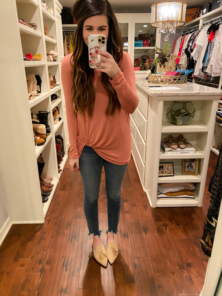 Edie Distressed Hem Jeans