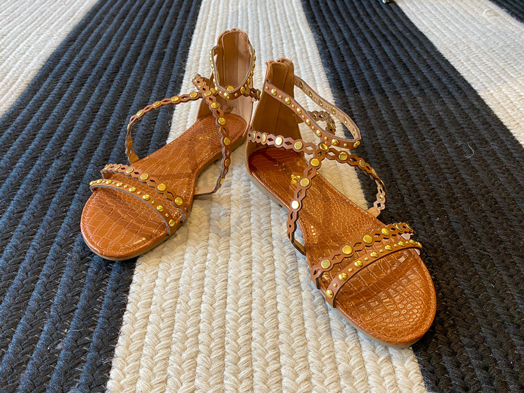 Mykonos Sandals in Tan