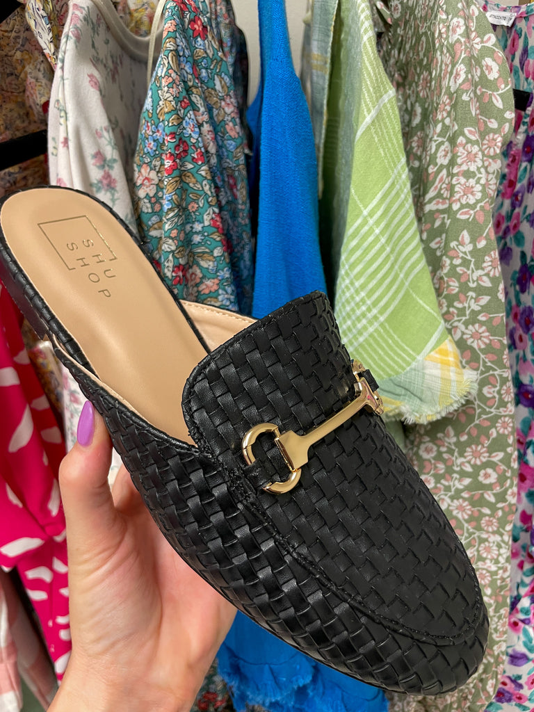 SALE! Shu Shop Tuli Mules in Black *Final Sale*