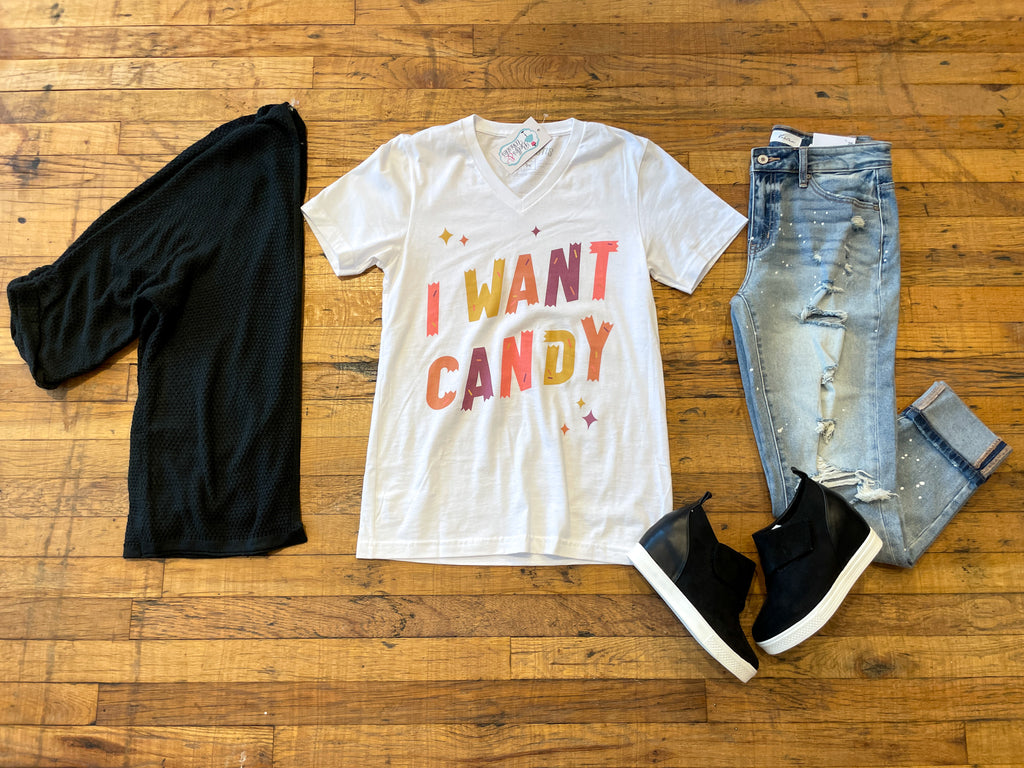 SALE! I Want Candy Tee *Final Sale*