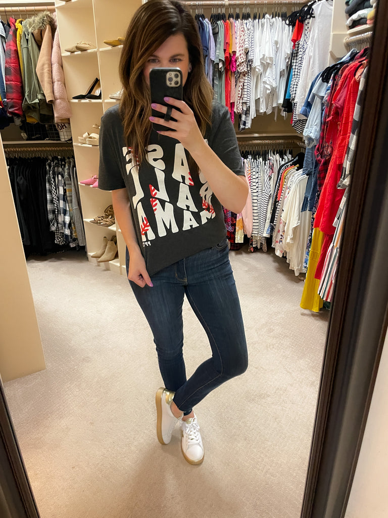 SALE! Baseball Mama Stitching Tee *Final Sale*