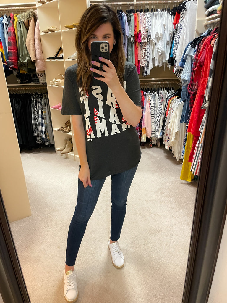 SALE! Baseball Mama Stitching Tee *Final Sale*