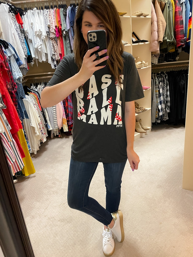 SALE! Baseball Mama Stitching Tee *Final Sale*