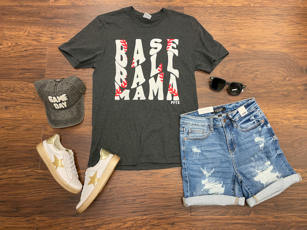 SALE! Baseball Mama Stitching Tee *Final Sale*