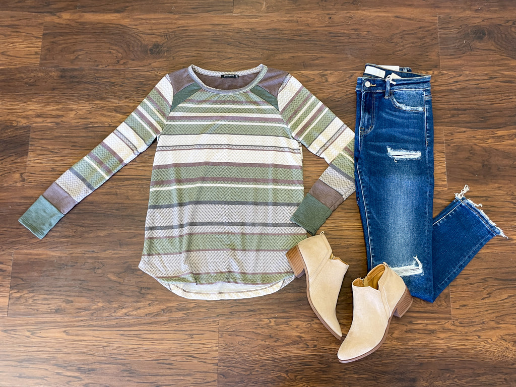 SALE! Saw it Coming Striped Top *Final Sale*