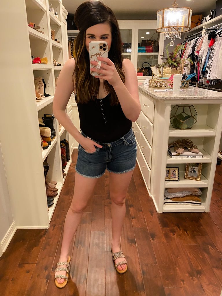 SALE! Ribbed Bodysuit in Black and White *Final Sale*