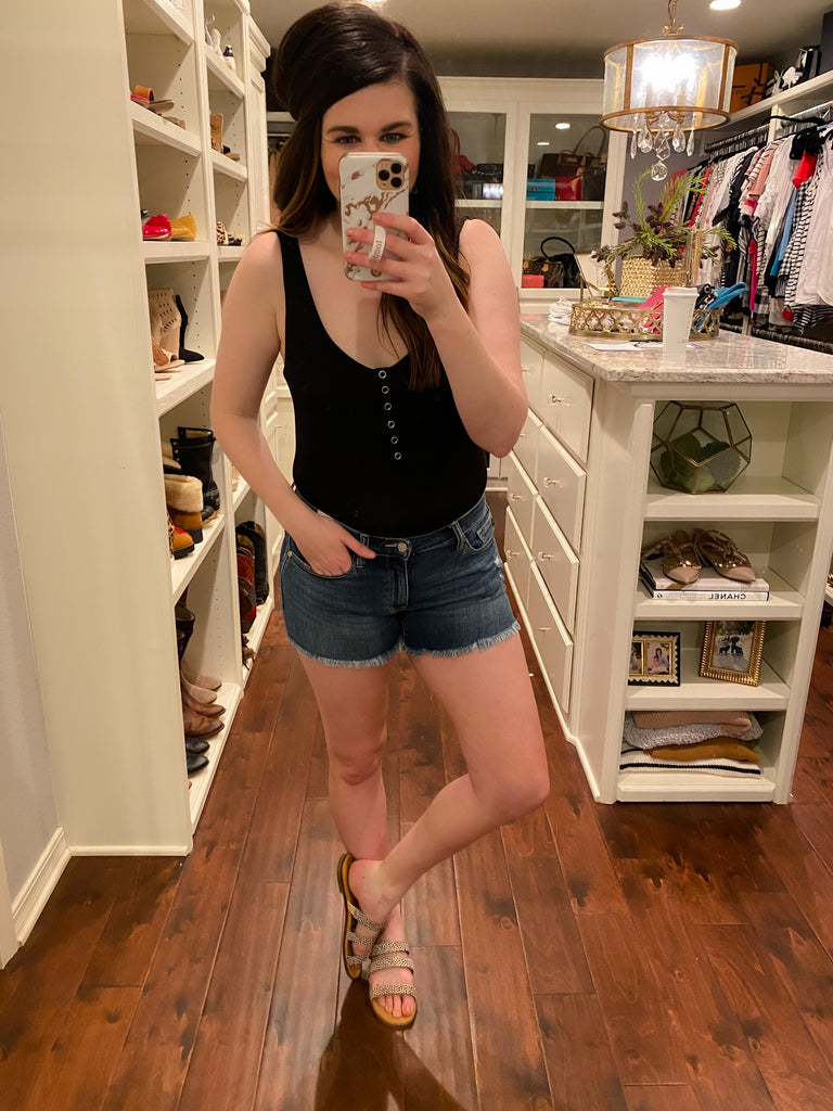 SALE! Ribbed Bodysuit in Black and White *Final Sale*