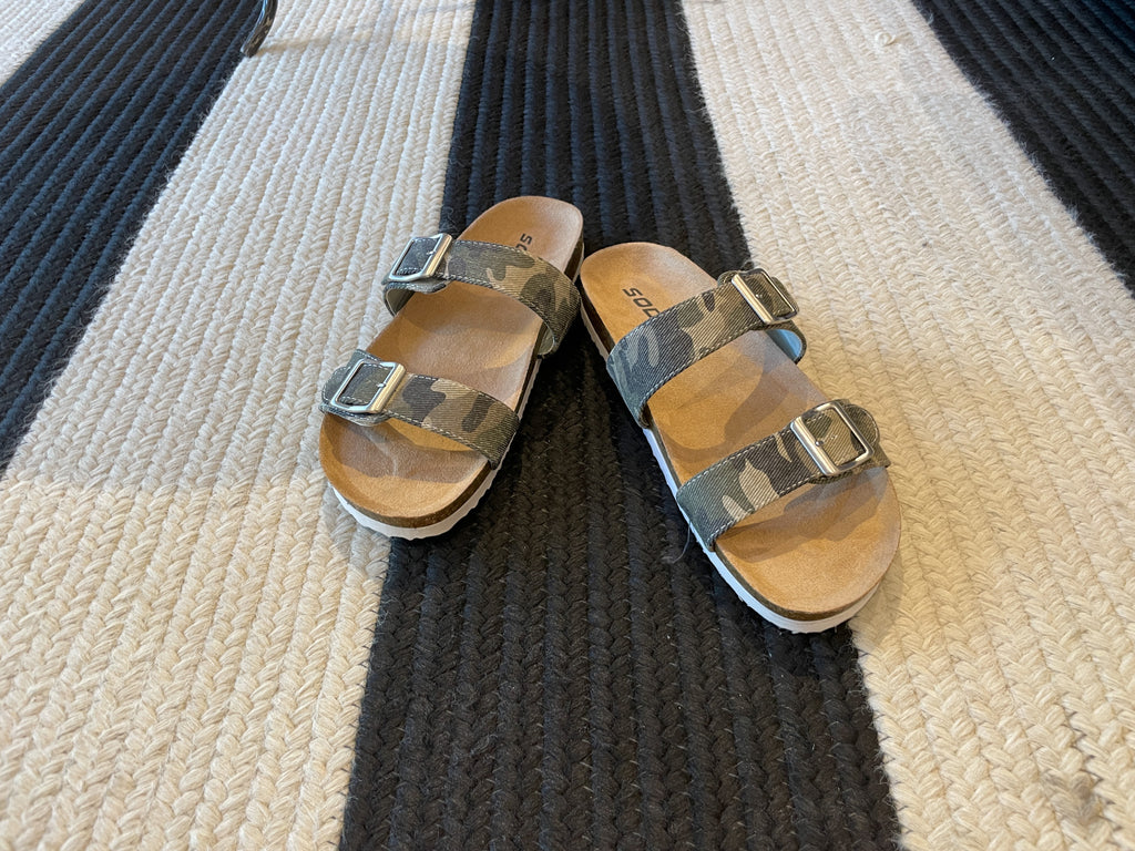 SALE! Argyle Sandals in Camo *Final Sale*