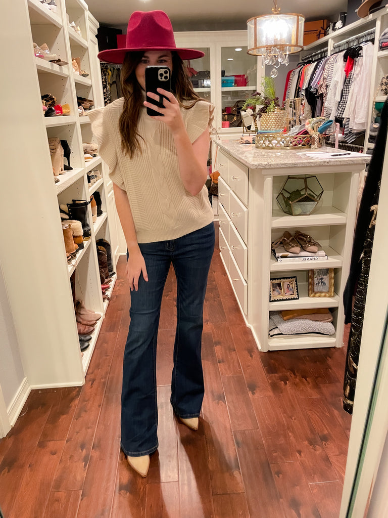 Pueblo Hat in Burgundy *Final Sale*