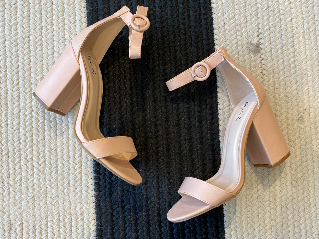 SALE! Sweet Spot Heels in Nude *Final Sale*