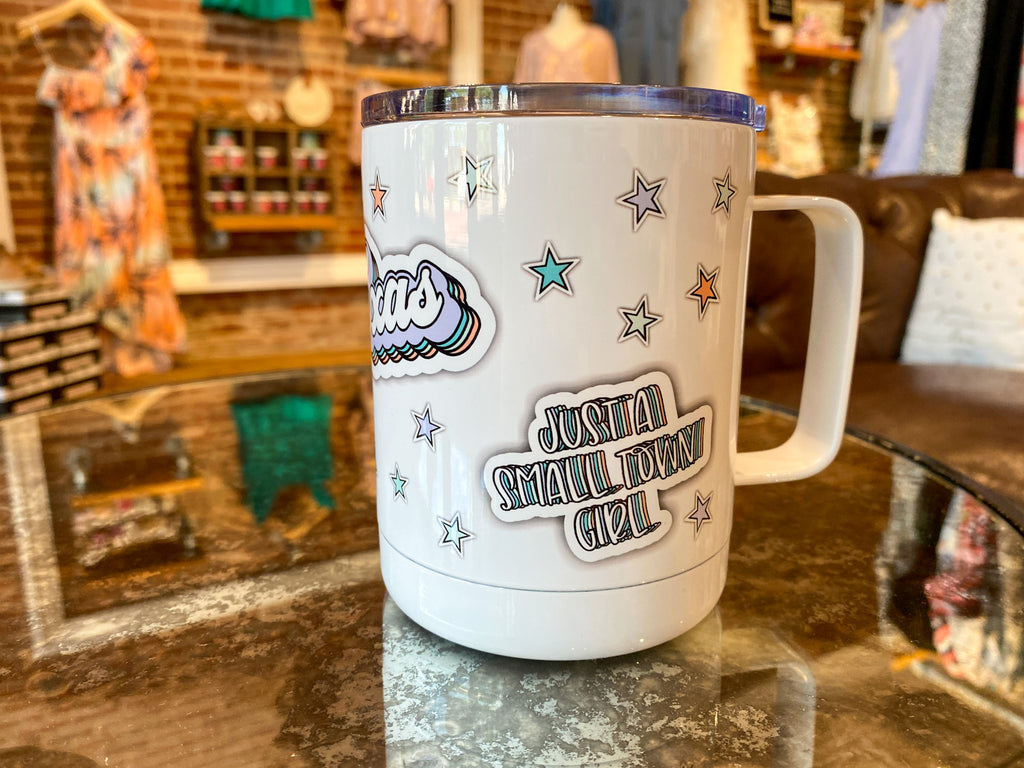 Faux Sticker Texas Mug *Final Sale*