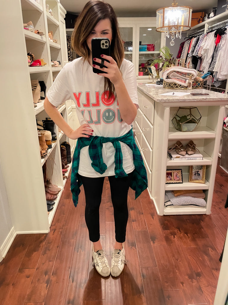 Holly Jolly Smiley Tee