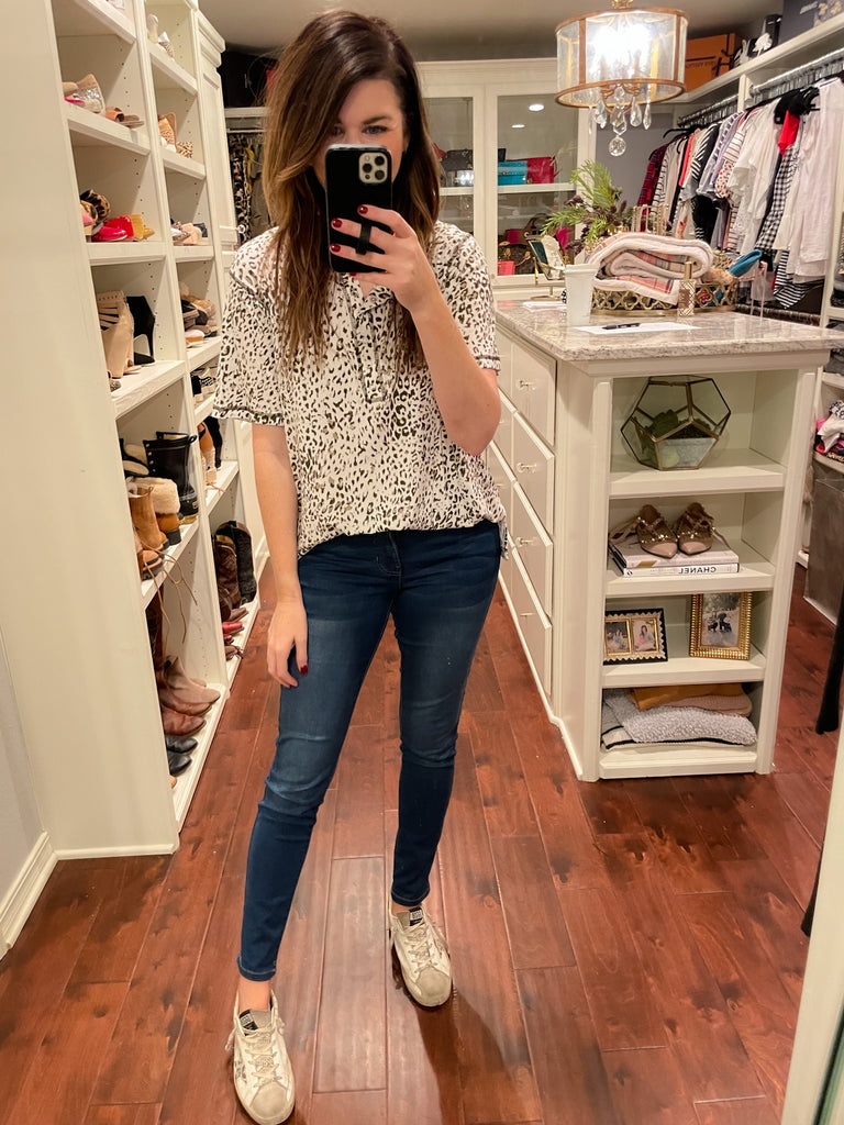 Cozy Living Tee in Off White