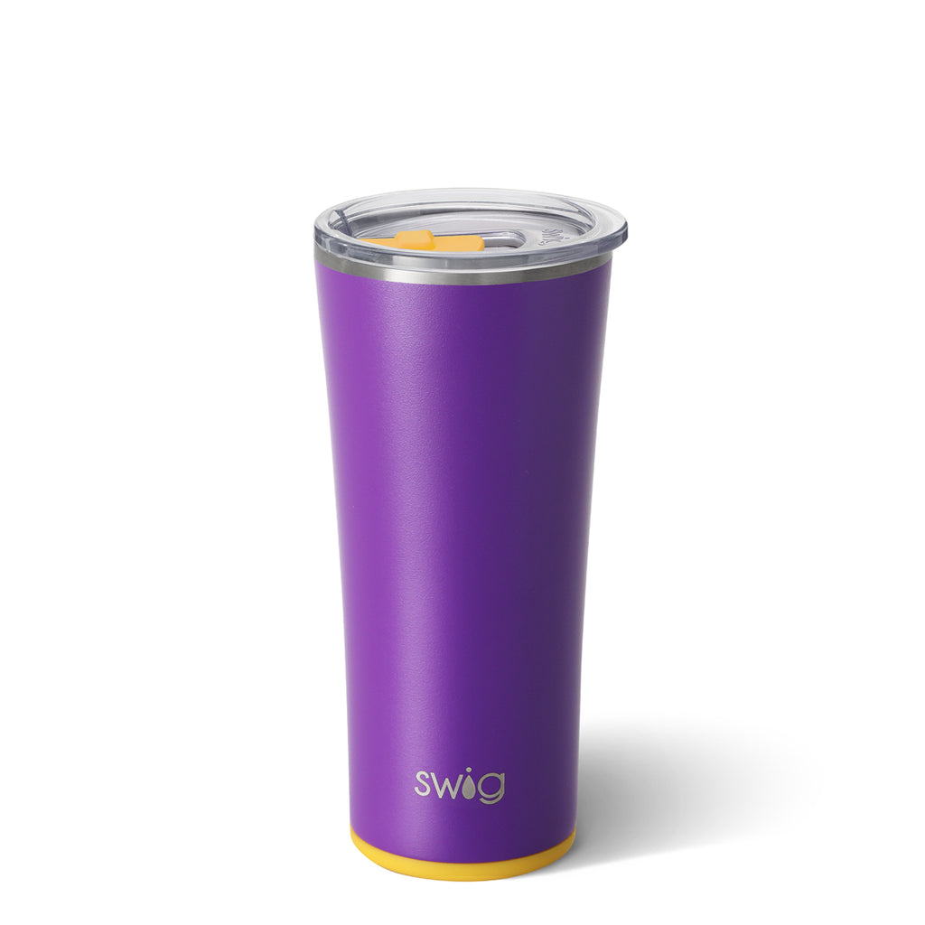 Swig Matte Purple & Gold 22oz Tumbler with Straw *Final Sale*