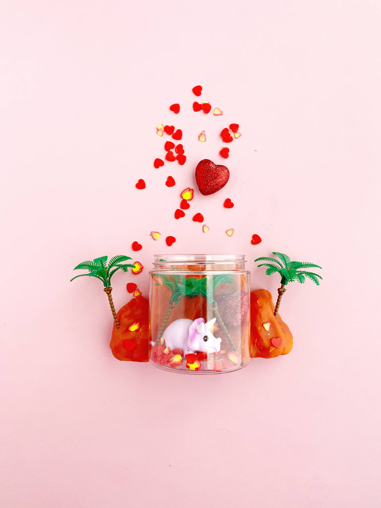 Valentine Dinosaur "I Lava You" Mini Dough-To-Go Kit *Final Sale*