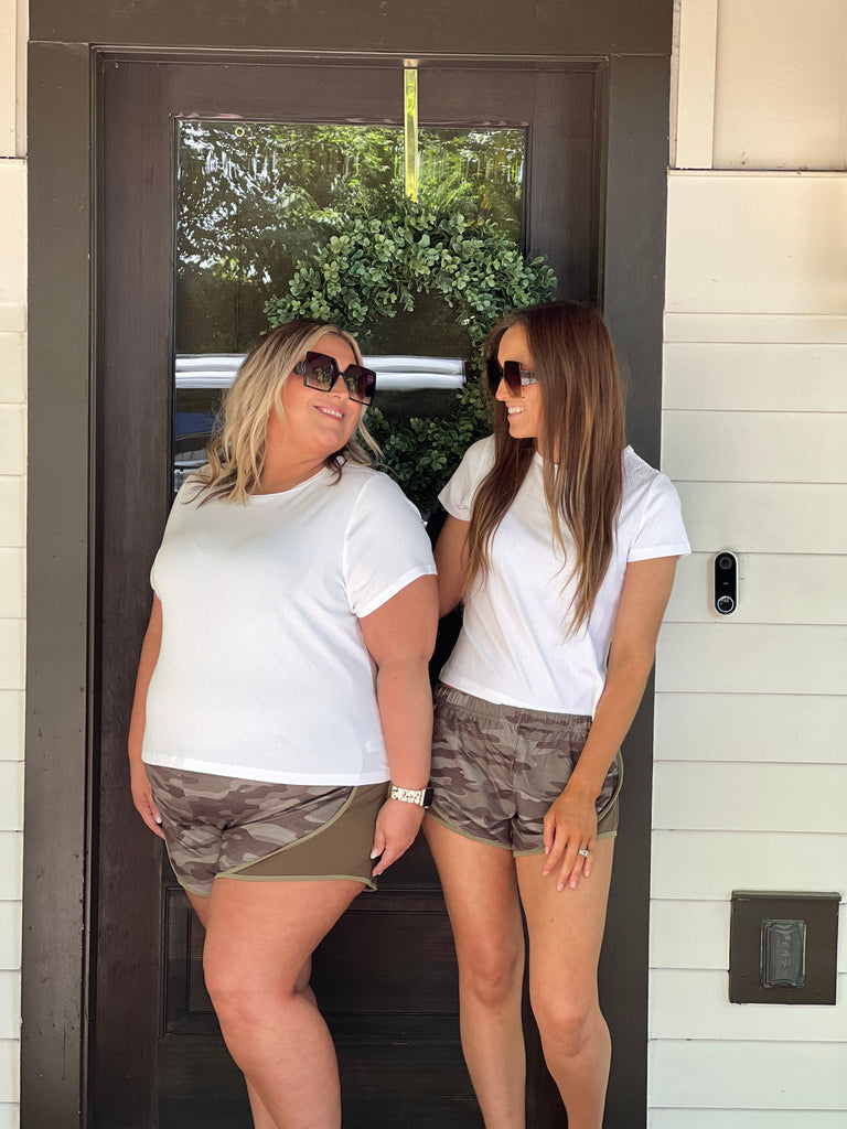 SALE! Babe Shorts in Green Camo *Final Sale*