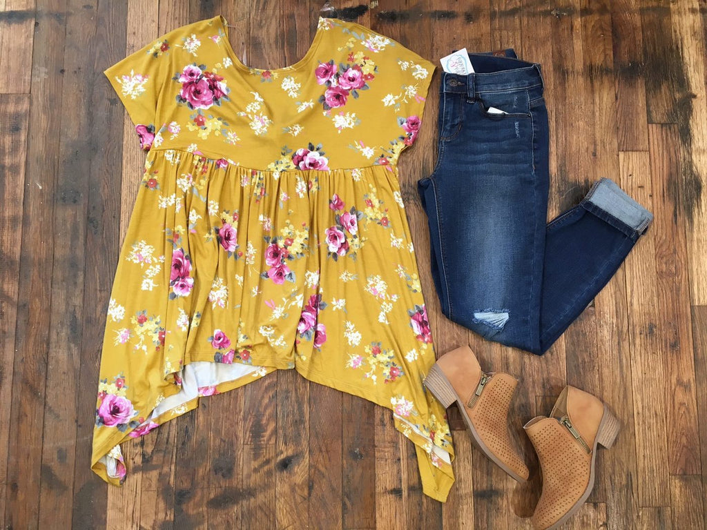 SALE! Fall Agenda Tie Back Top *Final Sale*