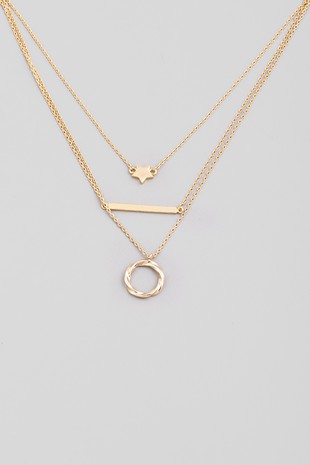 These are the Days Necklace in Gold