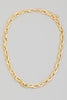 Pointed Oval Chain Link Necklace
