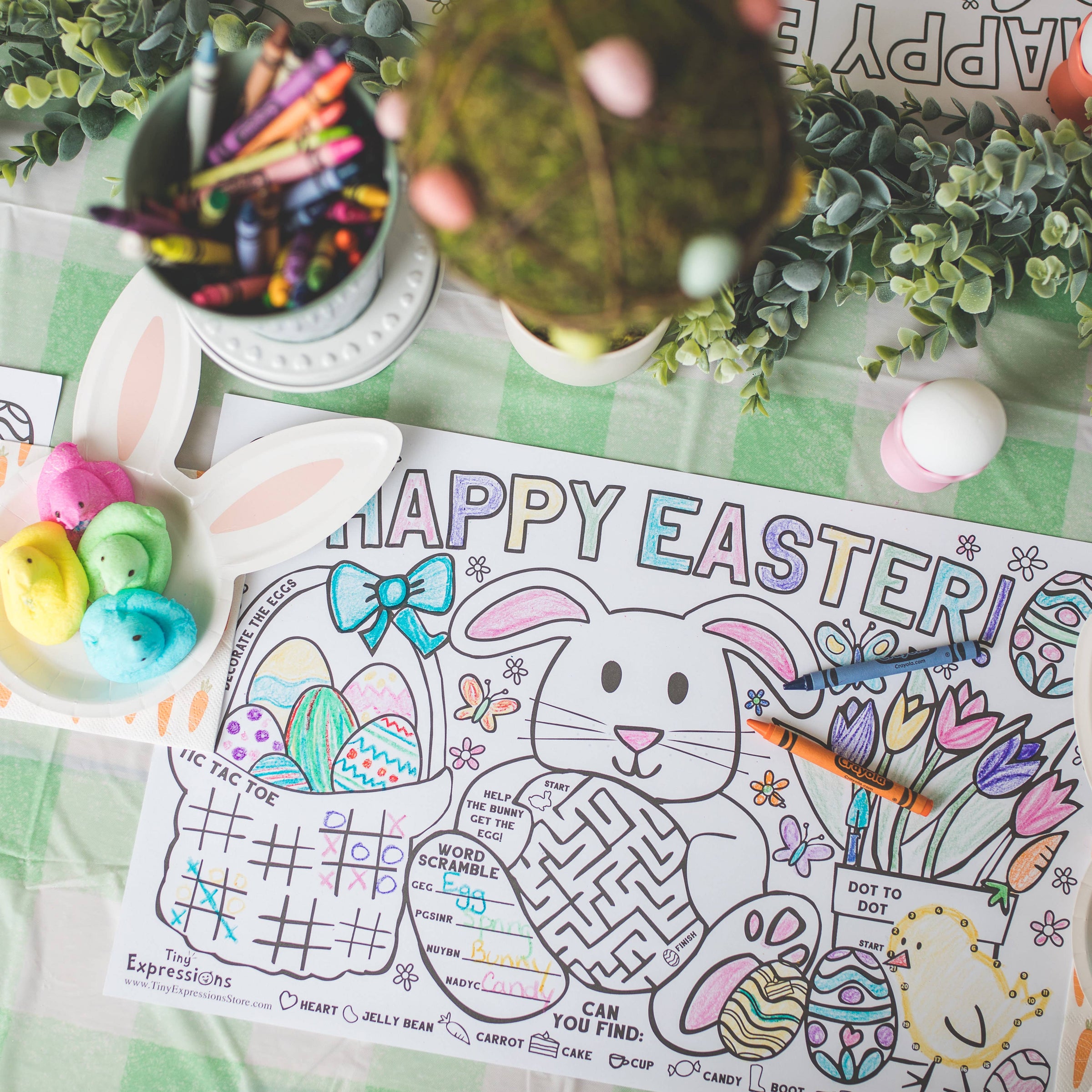 Easter Paper Placemats Set *Final Sale*
