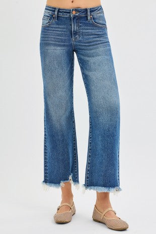 Risen Willow Creek Mid Rise Cropped Jeans