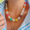 Happy Go Lucky Beaded Necklace in Multi *Final Sale*