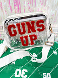 Chenille Patch Clear Bag - Guns Up