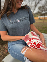 SALE! The Ballpark is My Happy Place Tee *Final Sale*