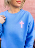 PREORDER! Sweet + Simple Cross Patch Sweatshirt
