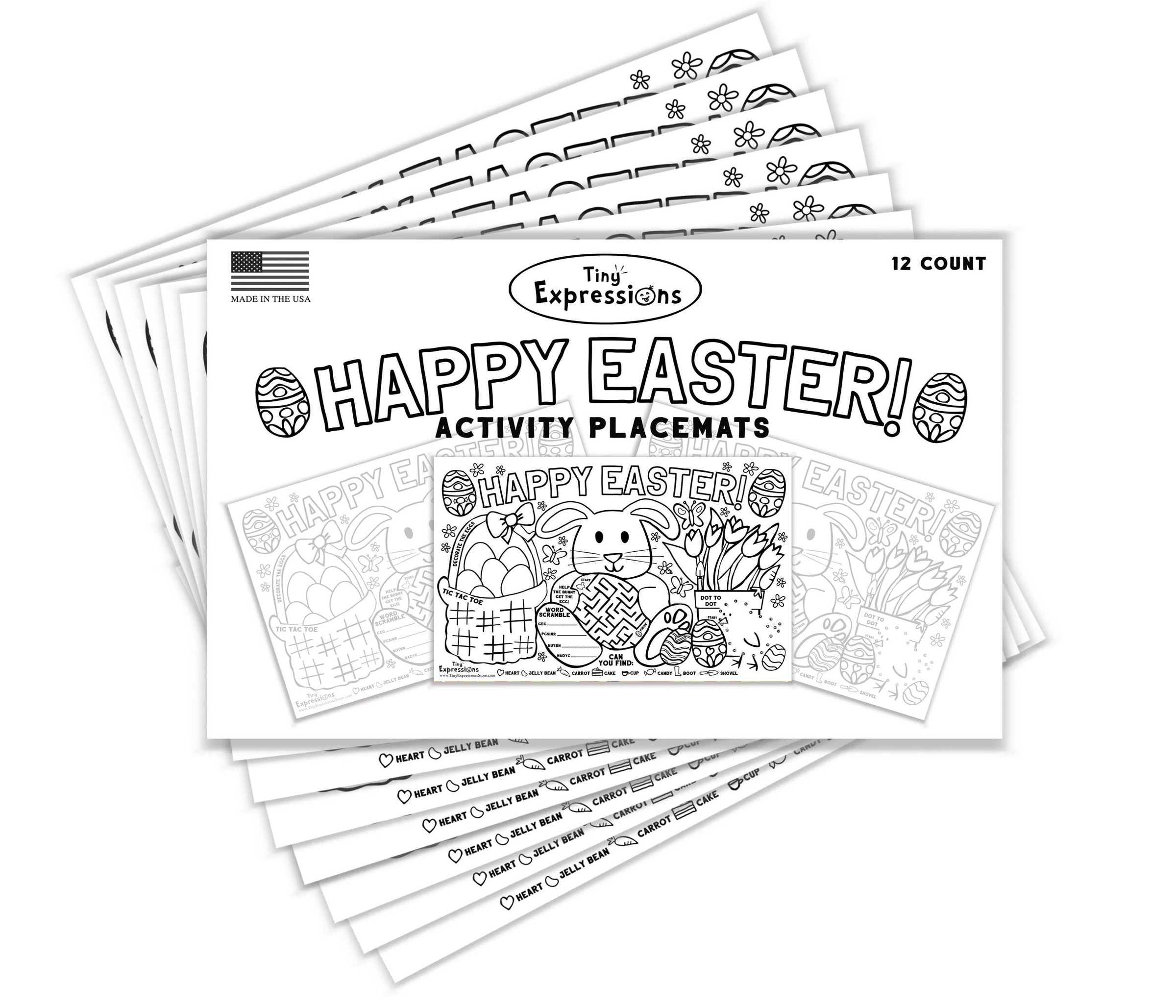 Easter Paper Placemats Set *Final Sale*