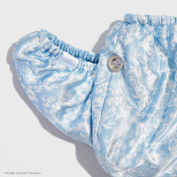Kitsch x Bridgerton Satin Wrapped Hair Towel / Toile De Blue *Final Sale*