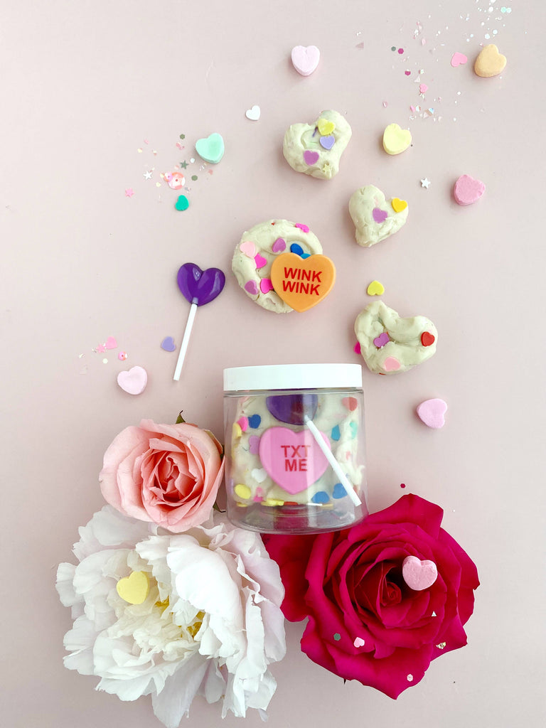 Valentine Candy Hearts Mini Dough to Go Kit