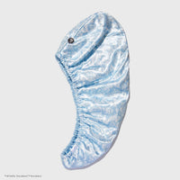 Kitsch x Bridgerton Satin Wrapped Hair Towel / Toile De Blue *Final Sale*