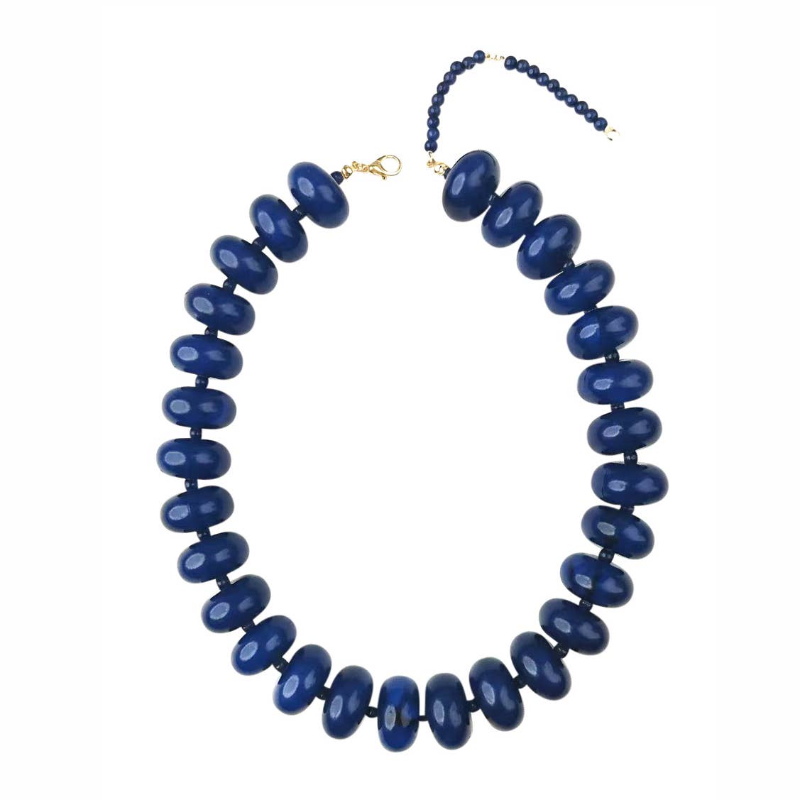 Bailey Beaded Necklace in Navy