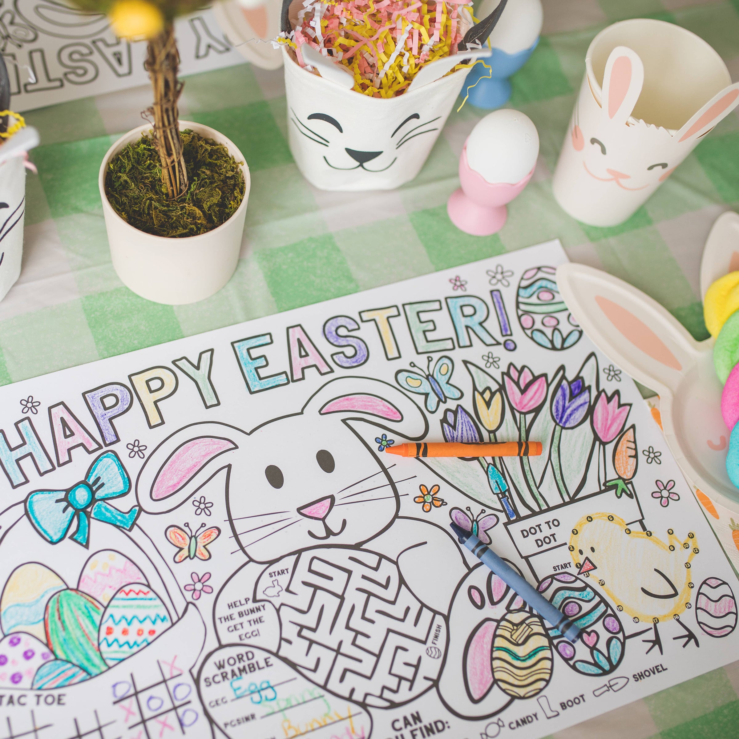 Easter Paper Placemats Set *Final Sale*