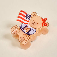 Star Spangled Bear Claw Clip *Final Sale*
