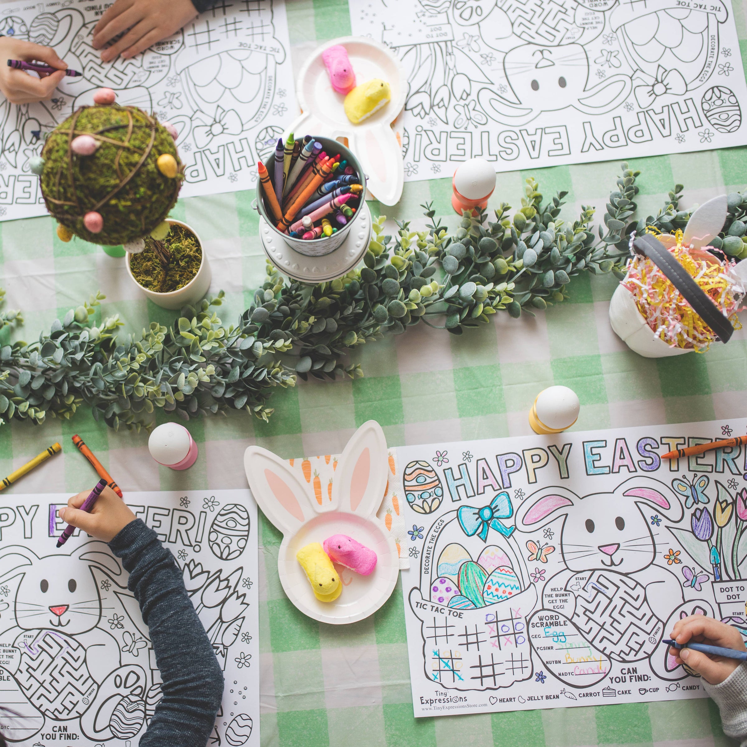Easter Paper Placemats Set *Final Sale*