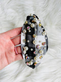 Black and White Gingham Headband *Final Sale*