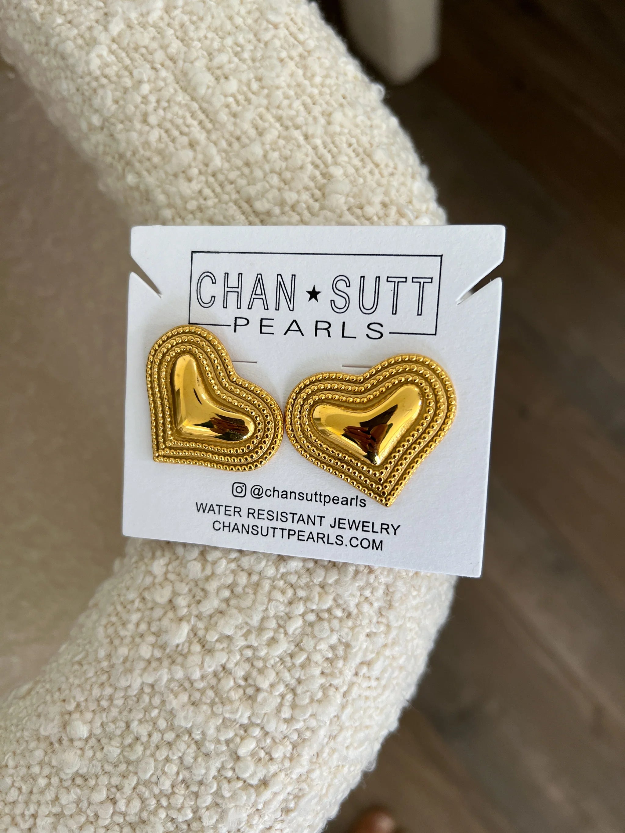 Chunky Heart Earrings *Final Sale*