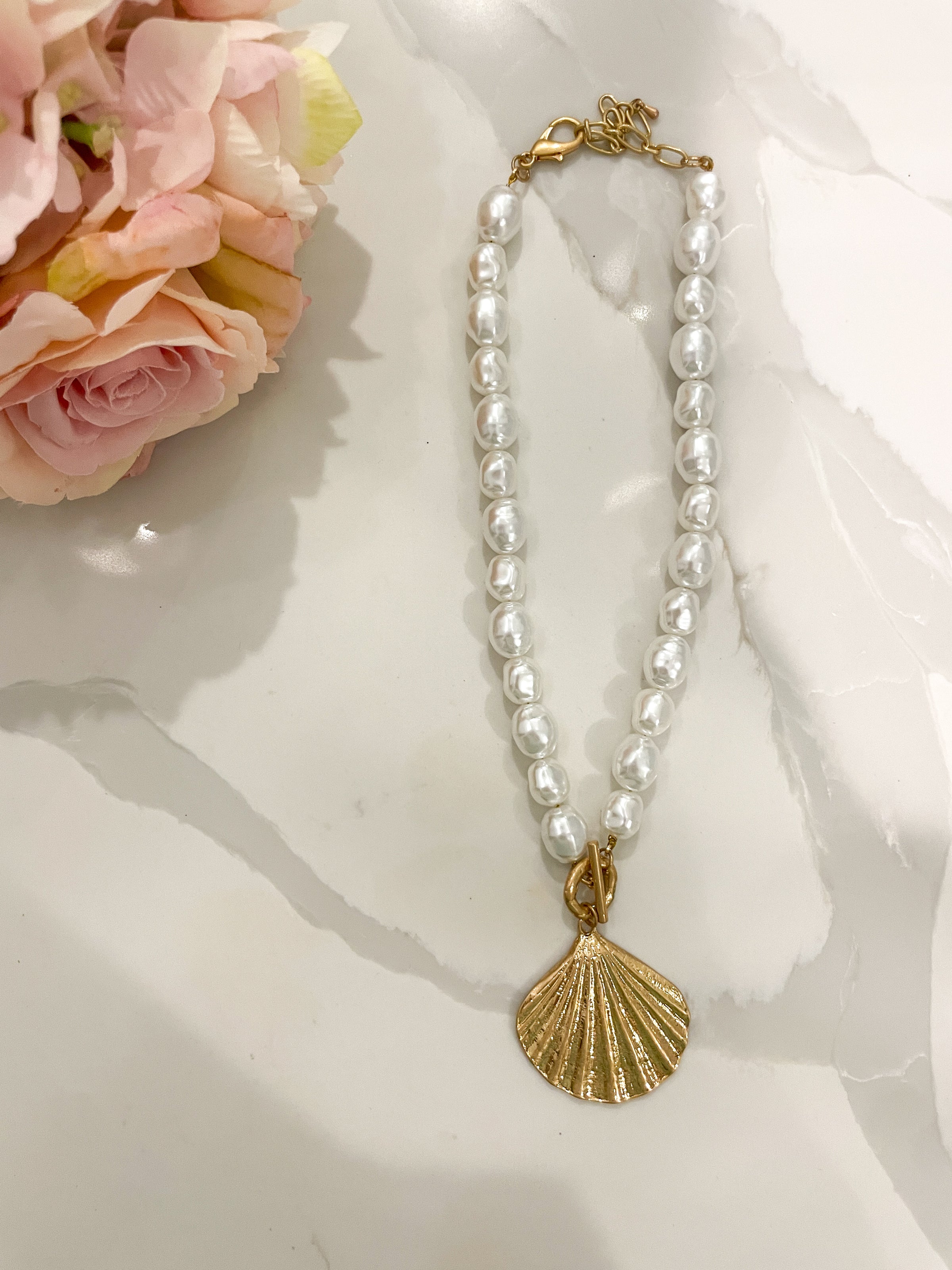 Sandy Shores Seashell Necklace *Final Sale*