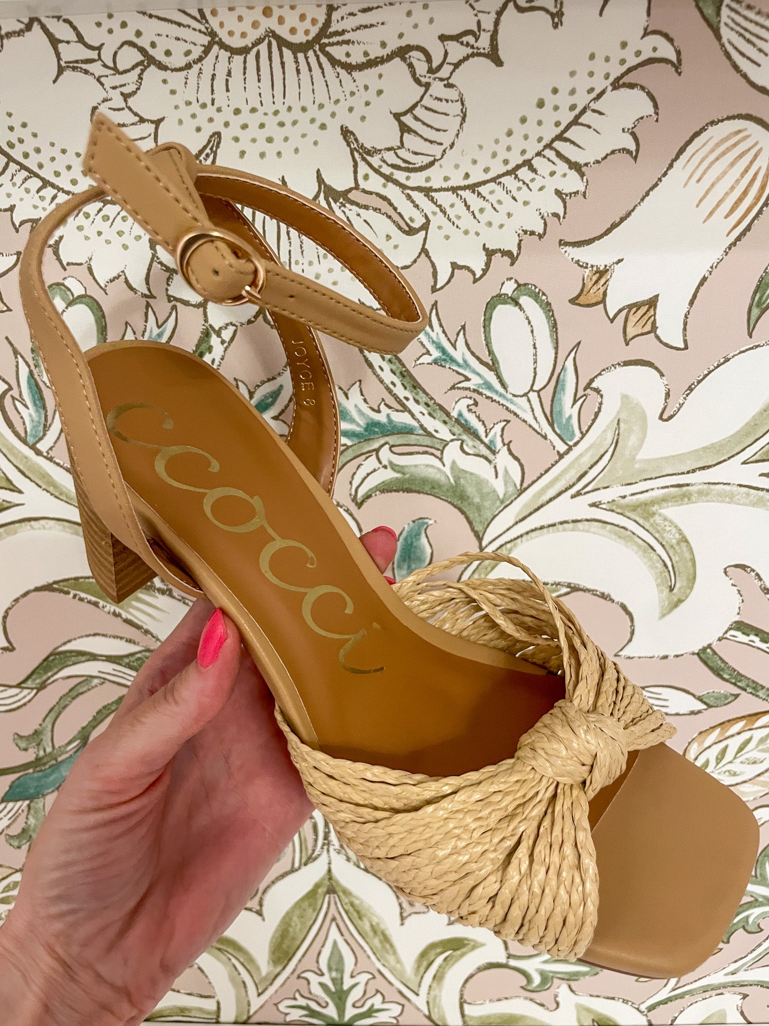SALE! Joyce Raffia Knotted Heels *Final Sale*