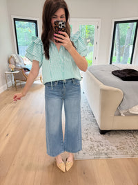 Risen Saylor Slouchy Crop Wide Leg Jeans