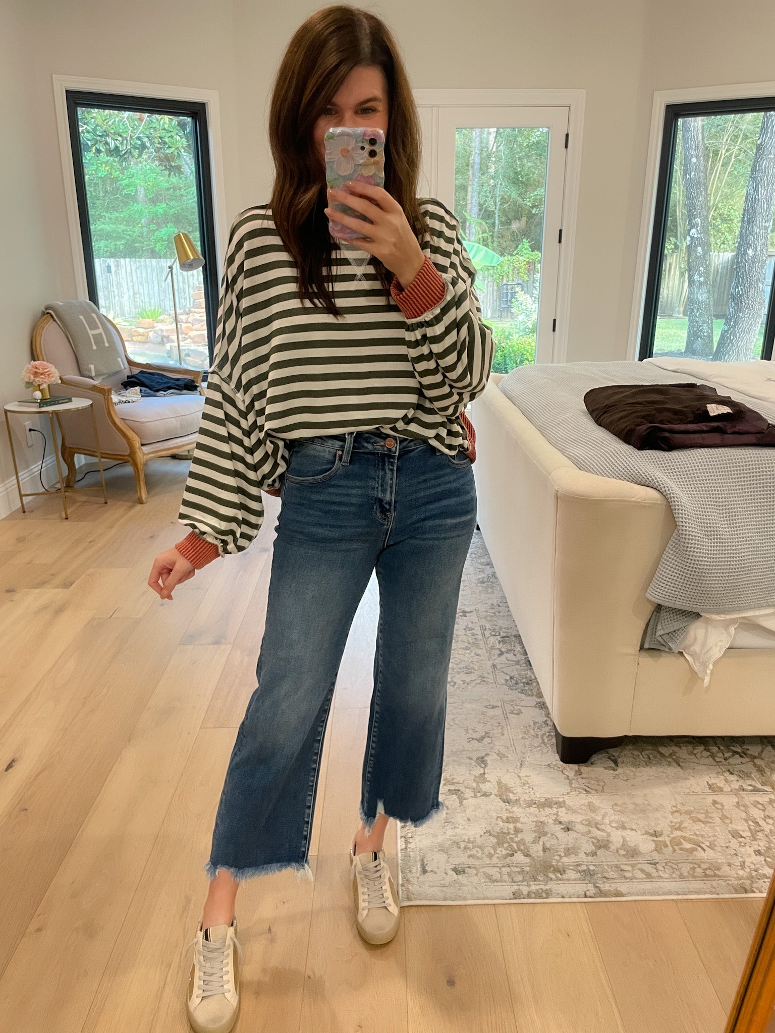 Risen Willow Creek Mid Rise Cropped Jeans