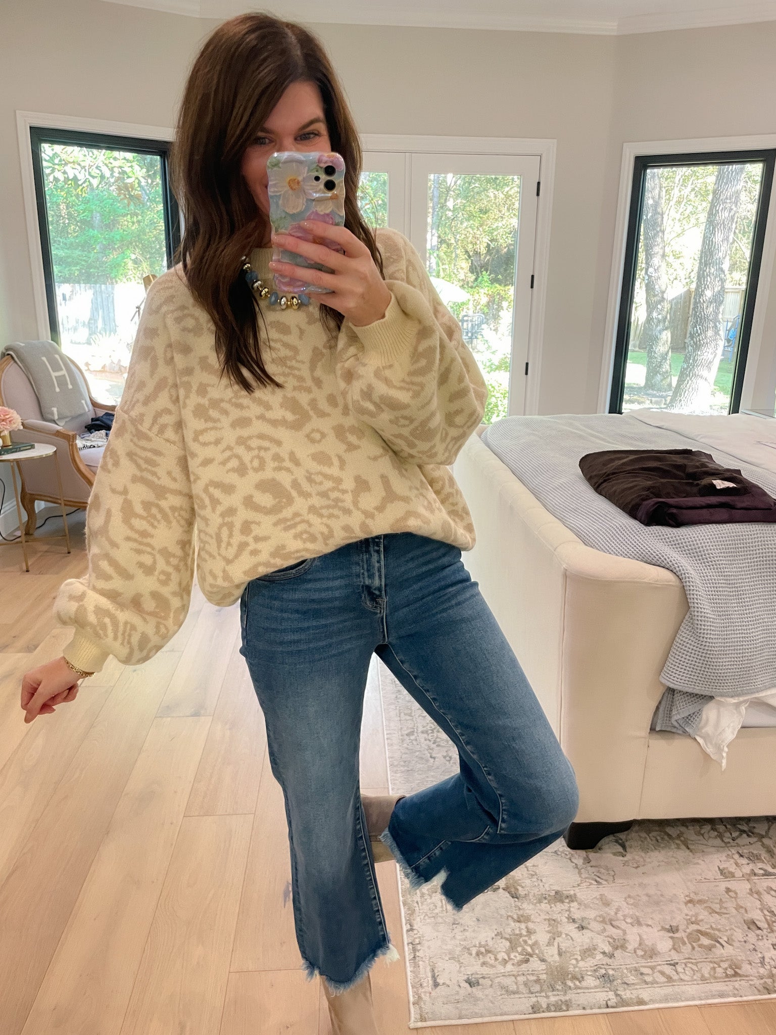 Wild Whispers Leopard Sweater
