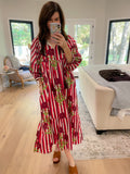 Crimson Bloom Dress