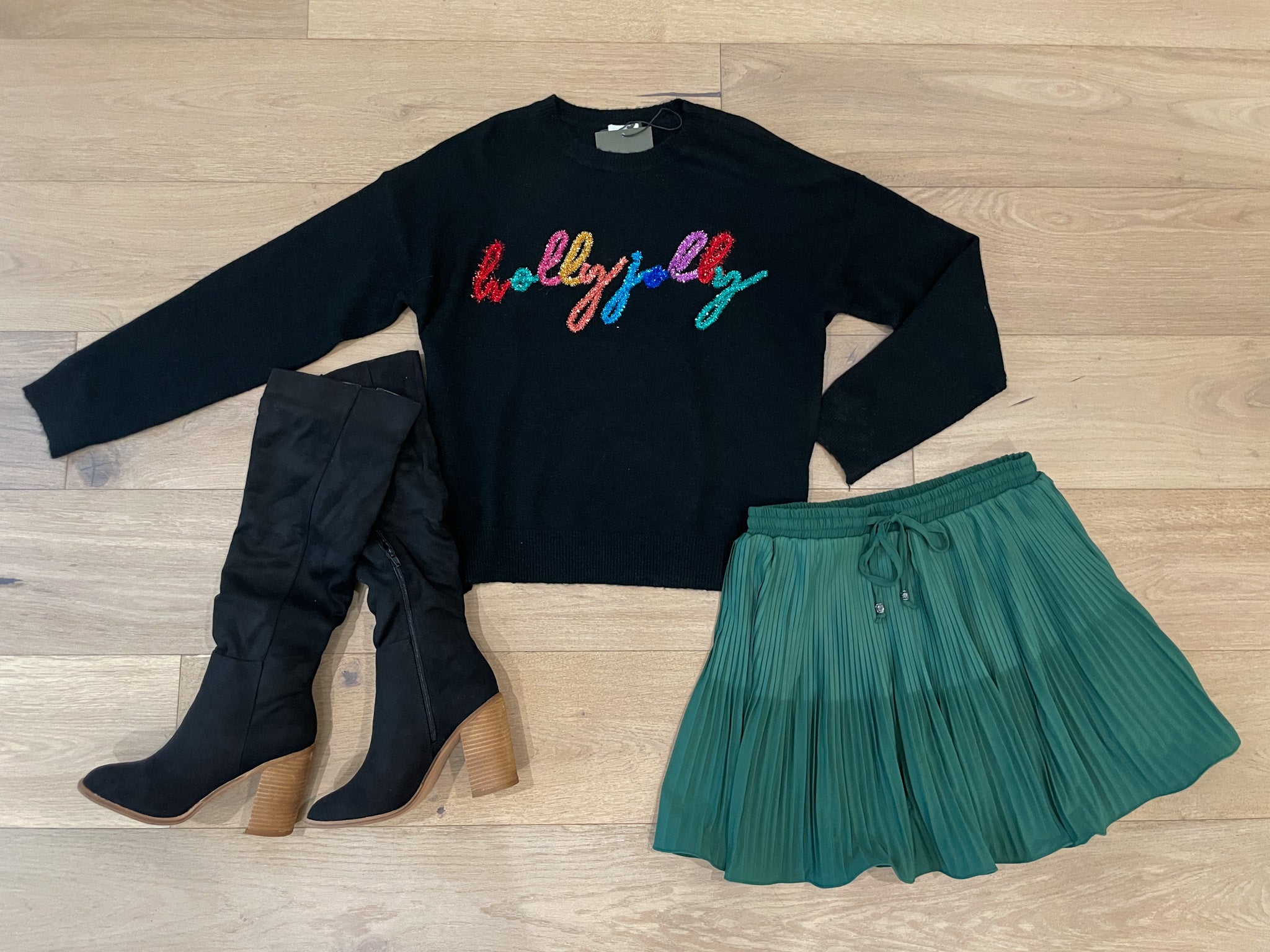 Festive Gatherings Pleated Skirt