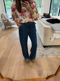 Mica City Streets High Rise Wide Leg Jogger Jeans
