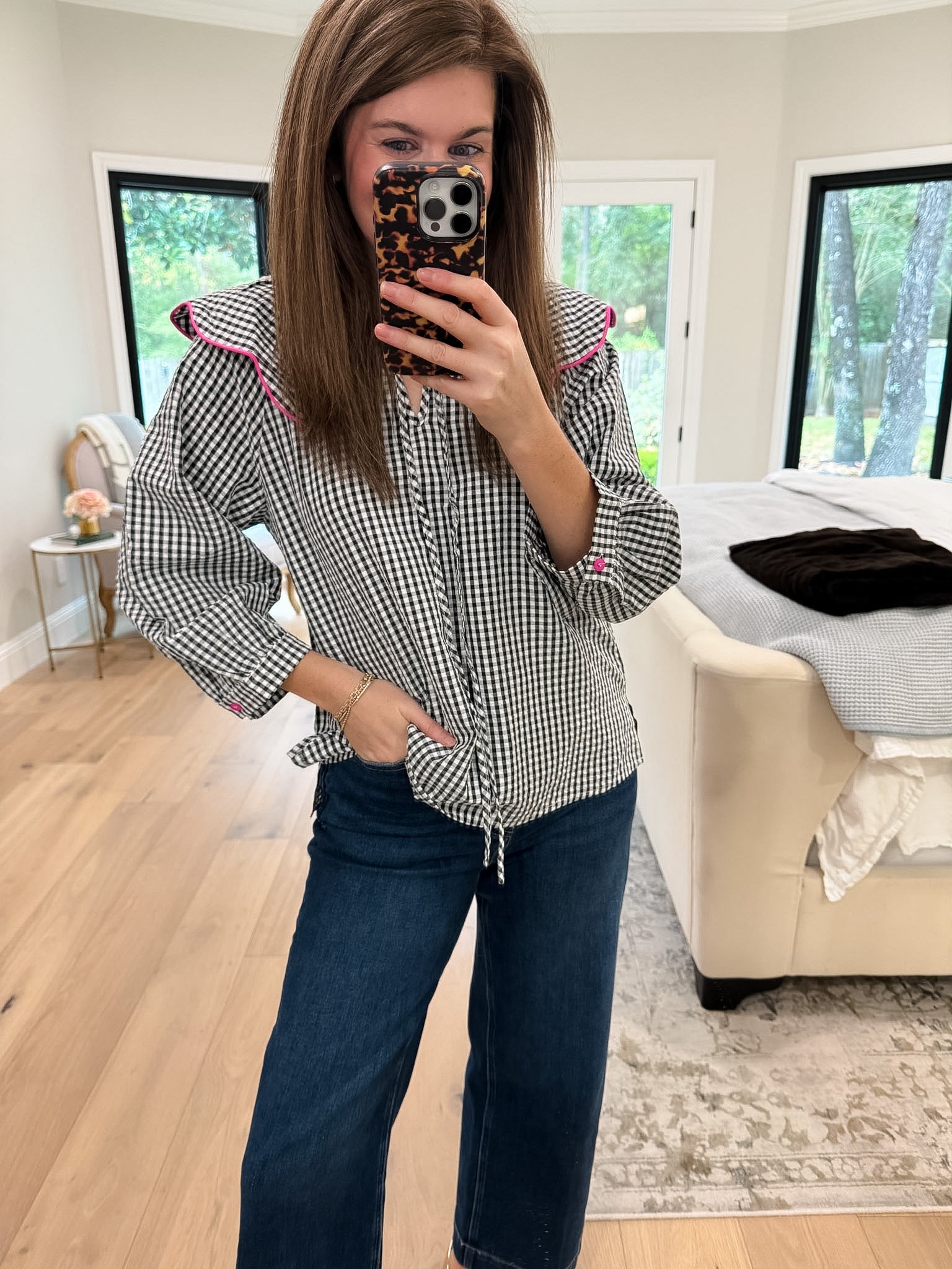 Pretty in Check Gingham Top