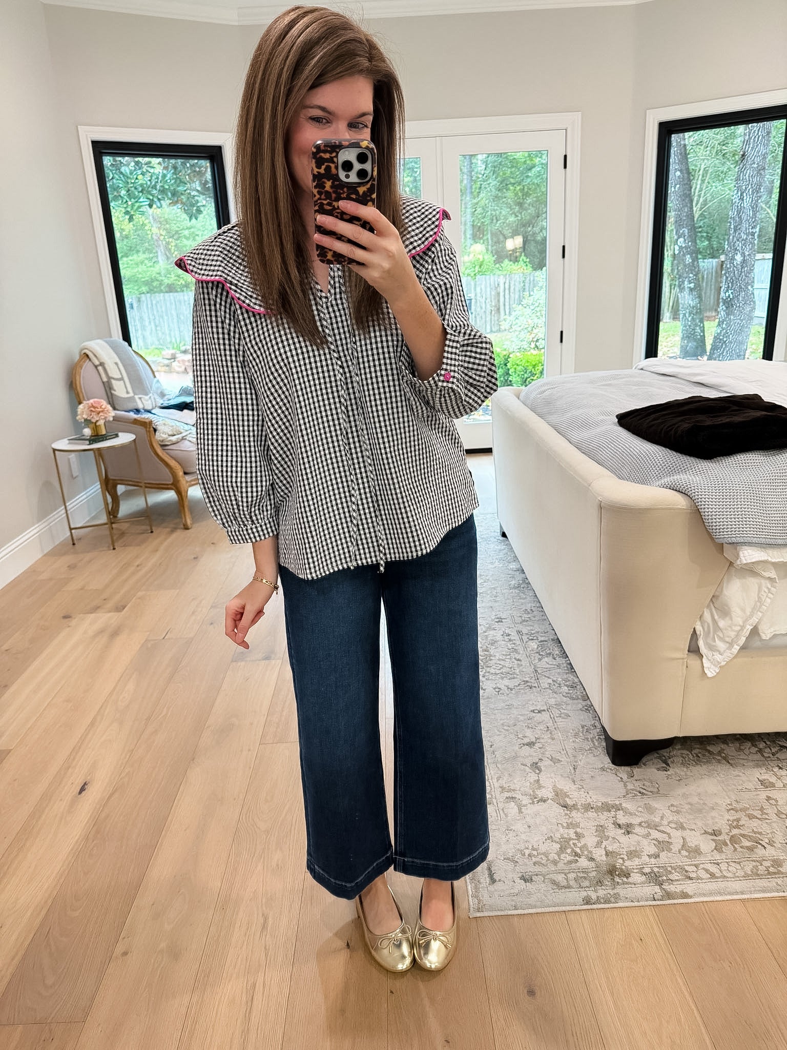 Pretty in Check Gingham Top