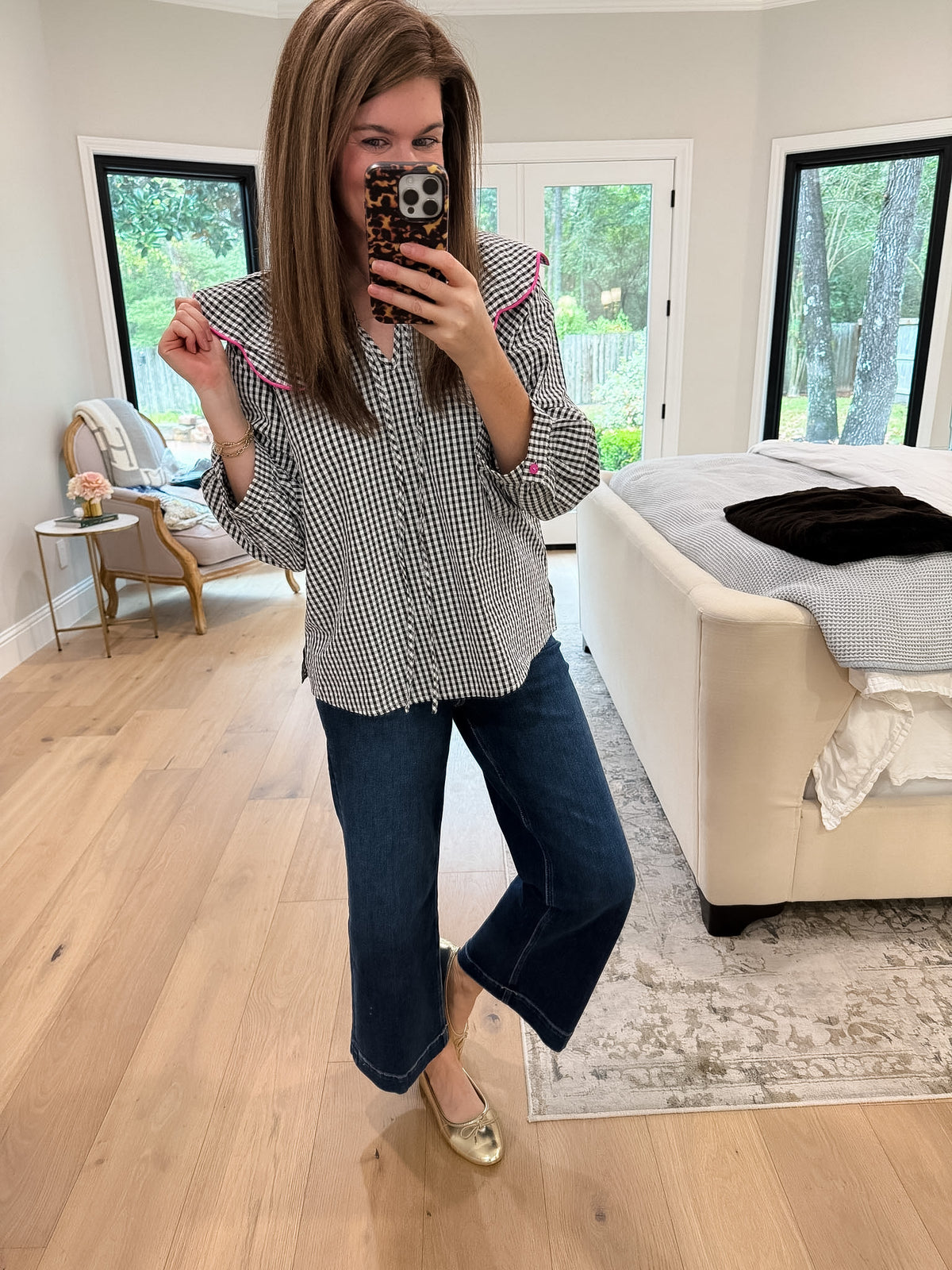 Pretty in Check Gingham Top